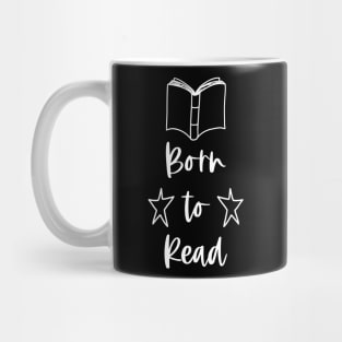 Born to Read - White - I Love Books Reader Club Mug